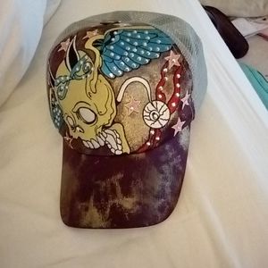 Stephanie Sage & Purple Skeleton Trucker Hat